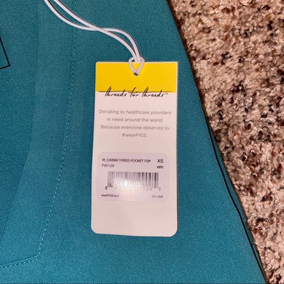 Figs Marine Casma Scrub Top - Picture 3 of 4